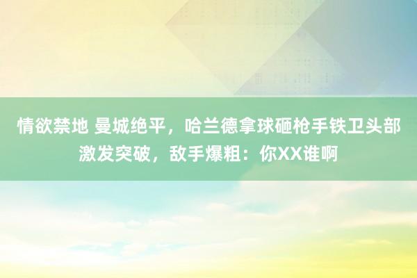 情欲禁地 曼城绝平，哈兰德拿球砸枪手铁卫头部激发突破，敌手爆粗：你XX谁啊