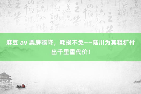 麻豆 av 票房骤降，耗损不免——陆川为其粗犷付出千里重代价！