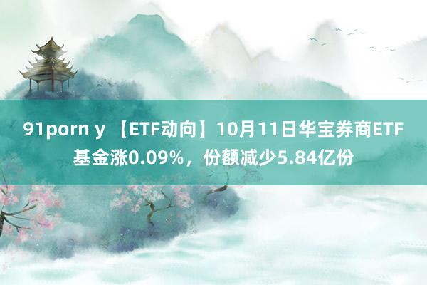 91porn y 【ETF动向】10月11日华宝券商ETF基金涨0.09%，份额减少5.84亿份