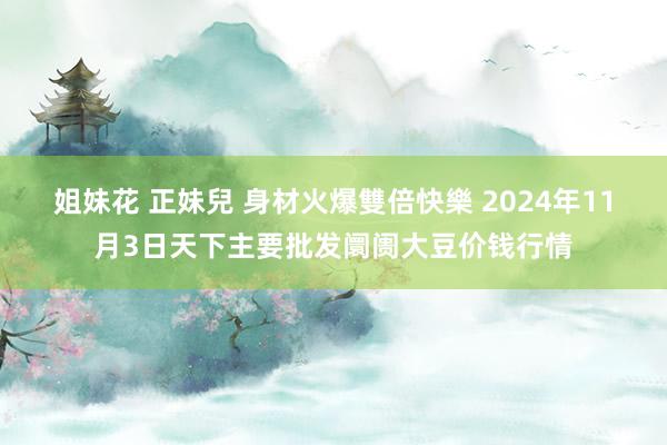 姐妹花 正妹兒 身材火爆雙倍快樂 2024年11月3日天下主要批发阛阓大豆价钱行情