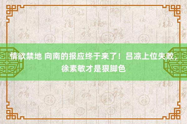 情欲禁地 向南的报应终于来了！吕凉上位失败，徐素敏才是狠脚色